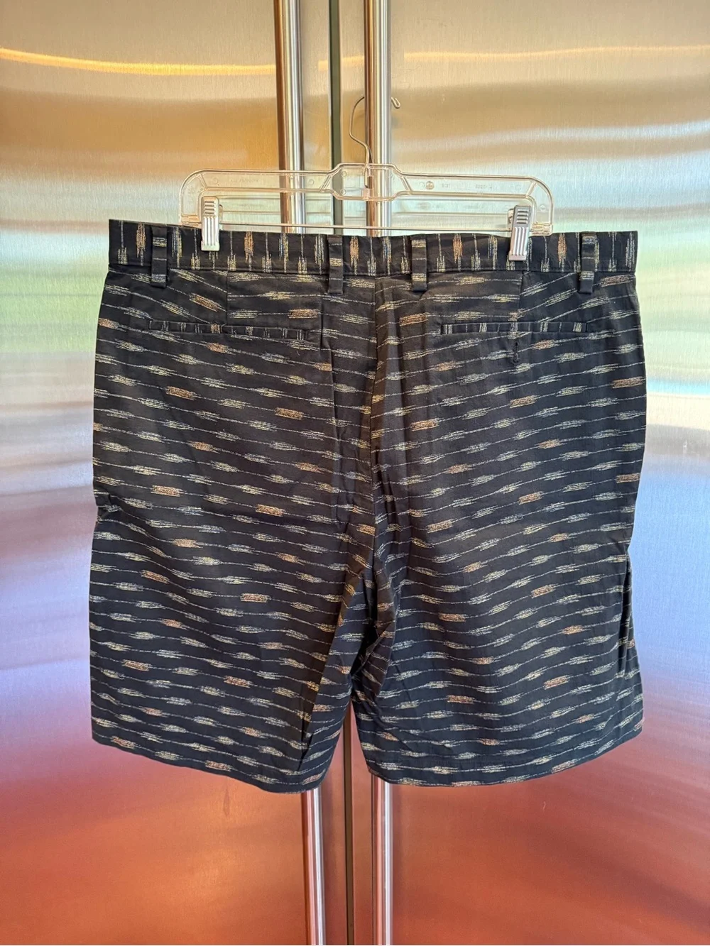 Banana Republic Black Shorts with Light Gray Pattern, size 38
